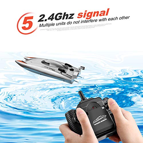SOWOFA 2.4G Large Remote Control Boat Full Function Speed Boat 25mins 30kmh RC watercrafts for Big boy 14 Years Old + (watercraft)