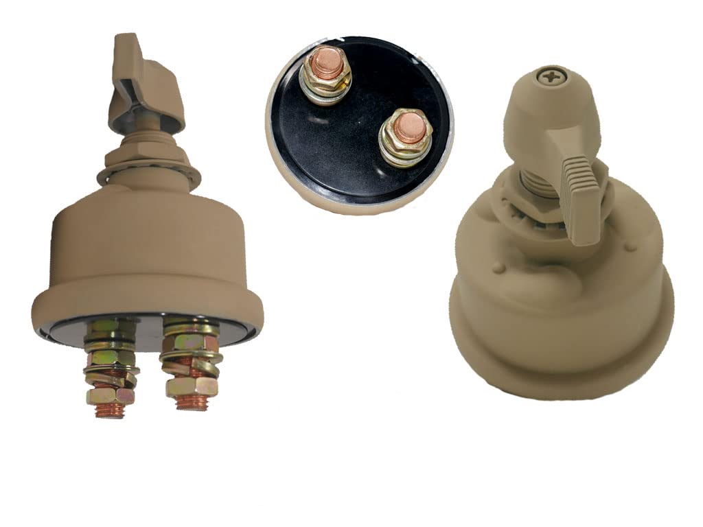 24v Master Battery Kill Switch, Universal Military Vehicle, Tan, fits Humvee M998 Vehicle Automotive