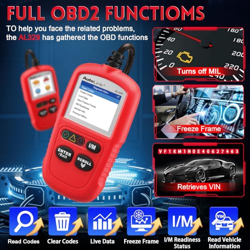 image for Autel AutoLink AL329(Upgraded Ver. of AL319/MS309) Code Reader with Au