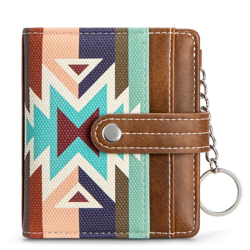 Wallet Women Small Credit Card Holder RFID Bifold Wallets with Zipper Coins Pocket Green2