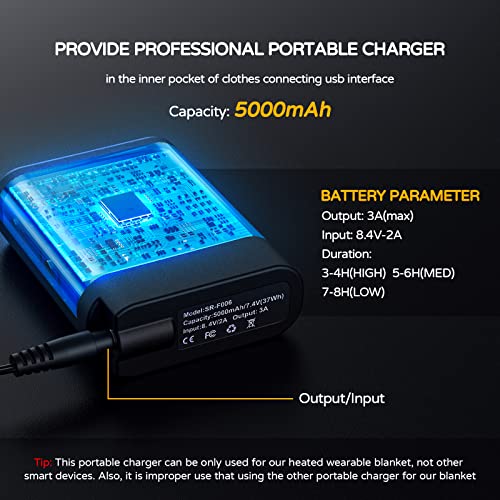 Heated Oversized Wearable Blanket Hoodie, Come With 5,000Mah Portable Charger And Power Cord, Fannel Sherpa Hoodie Blanket Sweatshirt For Women Men, Hoodie Blankets With Giant Pocket, Hood & Sleeves #TOP7