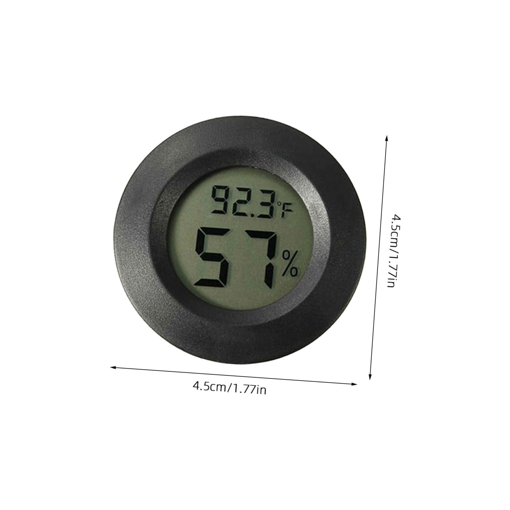DOITOOL 21 Pezzi Termometro Igrometro Digitale Mini per Terrario e Tartarughiera Sensore Umidità e Temperatura Plastica Resistente per Uso Interno ed Esterno in d'Inverno e