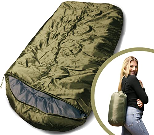 Paquete de 10 Bolsas de Dormir Livianas para Camping – 3 Temporadas, Confortables y Resistentes al Agua para Adultos y Niños miniatura 4