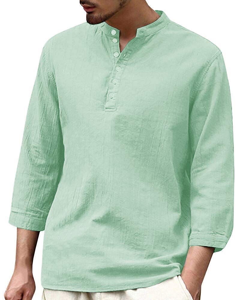 solid green dress shirt