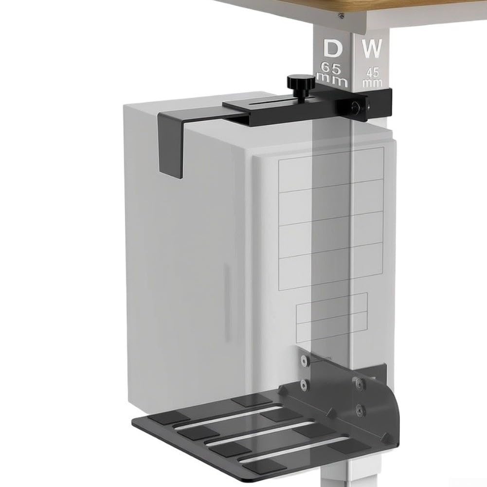 para soporte para torre PC Ajustable 15-26cm Sin Taladro para(75 * 45)