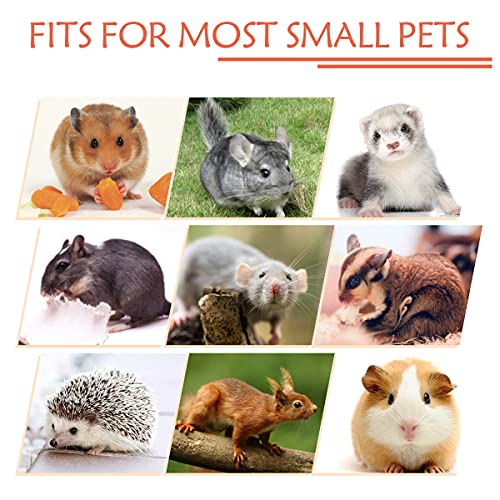 Image of LEFTSTARER Triple-Layer Sugar Glider Hammock Small Pet Animal Cage Accessories Bed for Rat Guinea Pig Ferret Hamster Chinchilla Playing Sleeping (1pcs Grey &1pcs Strawberry)