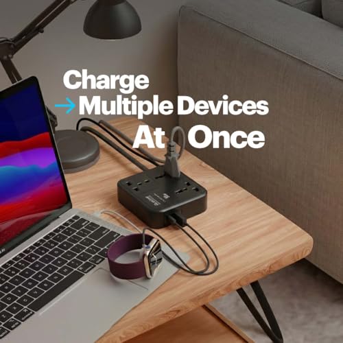 Image of Stuffcool ChargeCube 65 Mini Extension Board with 65W GaN Fast Charging, 3 Universal AC Sockets & Dual USB Ports, Charges Laptops, iPhones, Pixels 50% in 30 mins, Supports Samsung SFC 2.0
