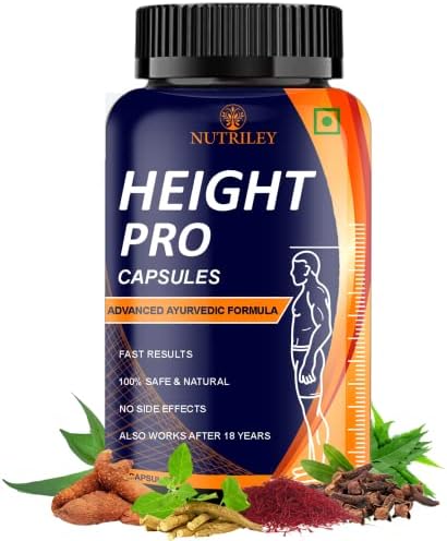 Nutriley Height Capsules For Women & Men 60 capsules (Pack of 1), 100 grams