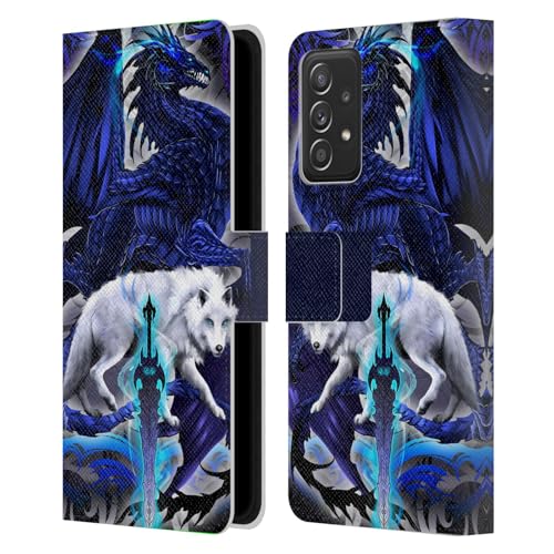 Housse Samsung A53 5G loup et dragon pour passionnés de fantasy