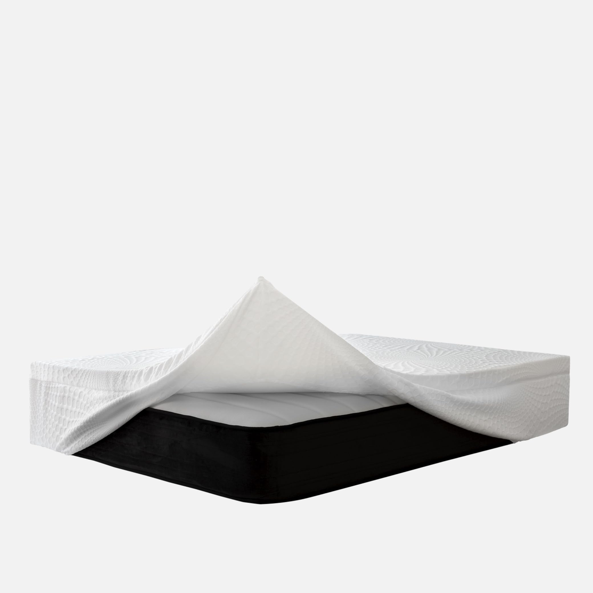 Topper Viscoelástico Premium - con faldilla para el colchón- Tratamiento antibacterias y Aloe Vera - Funda Lavable - 75 x 200 cm.