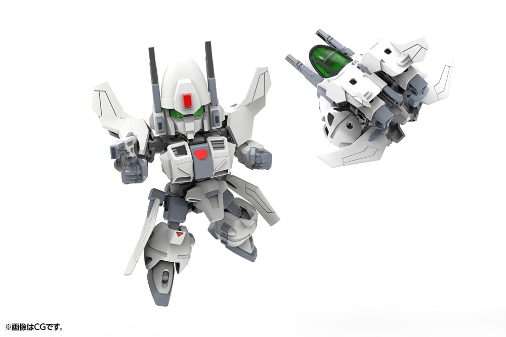 Kotobukiya Evoroids EVR-01A Jet-N Plastic Model Kit - Chibi Robot That Transforms To Jet - View #5