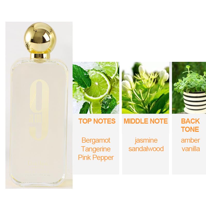 Diviloo 9PM Eau de Parfum for Men 3.4 Fl Oz, 9AM Eau De Toilette