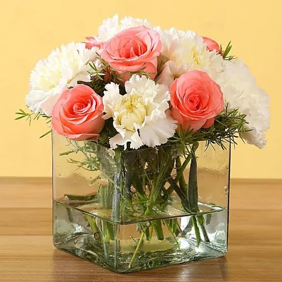 Kanhaiya International 4x4 Square Glass Vase for Home Decoration-picture-21