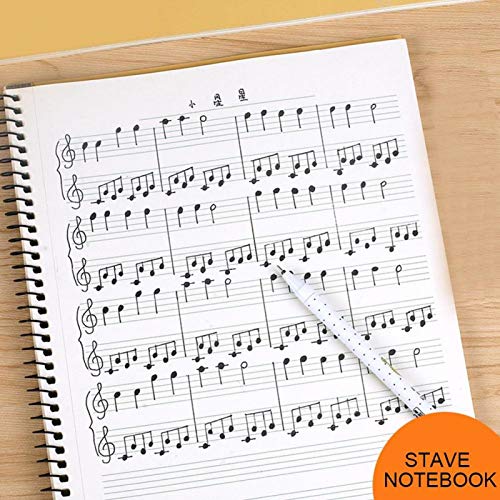 Draagbare Handige Stave Notebook voor Song Writers voor Amateurs (Gele beer patroon) - Image 7