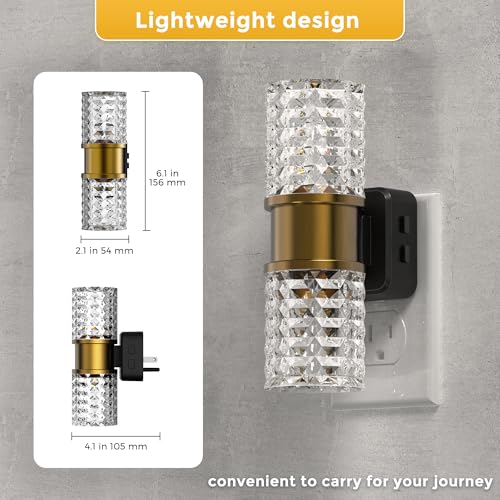 Image of L LOHAS LED Night Light,Modern Night Lights Plug into Wall,2 Pack Amber-3000K-5000K Adjustable Color Temperature Night-Light,Dimmable Nightlights with Dusk to Dawn Sensor for Rooms Bathroom Hallway