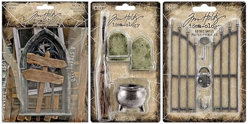 Tim Holtz Idea-ology Baseboards Graveyard & Gothic Gates Halloween 2025