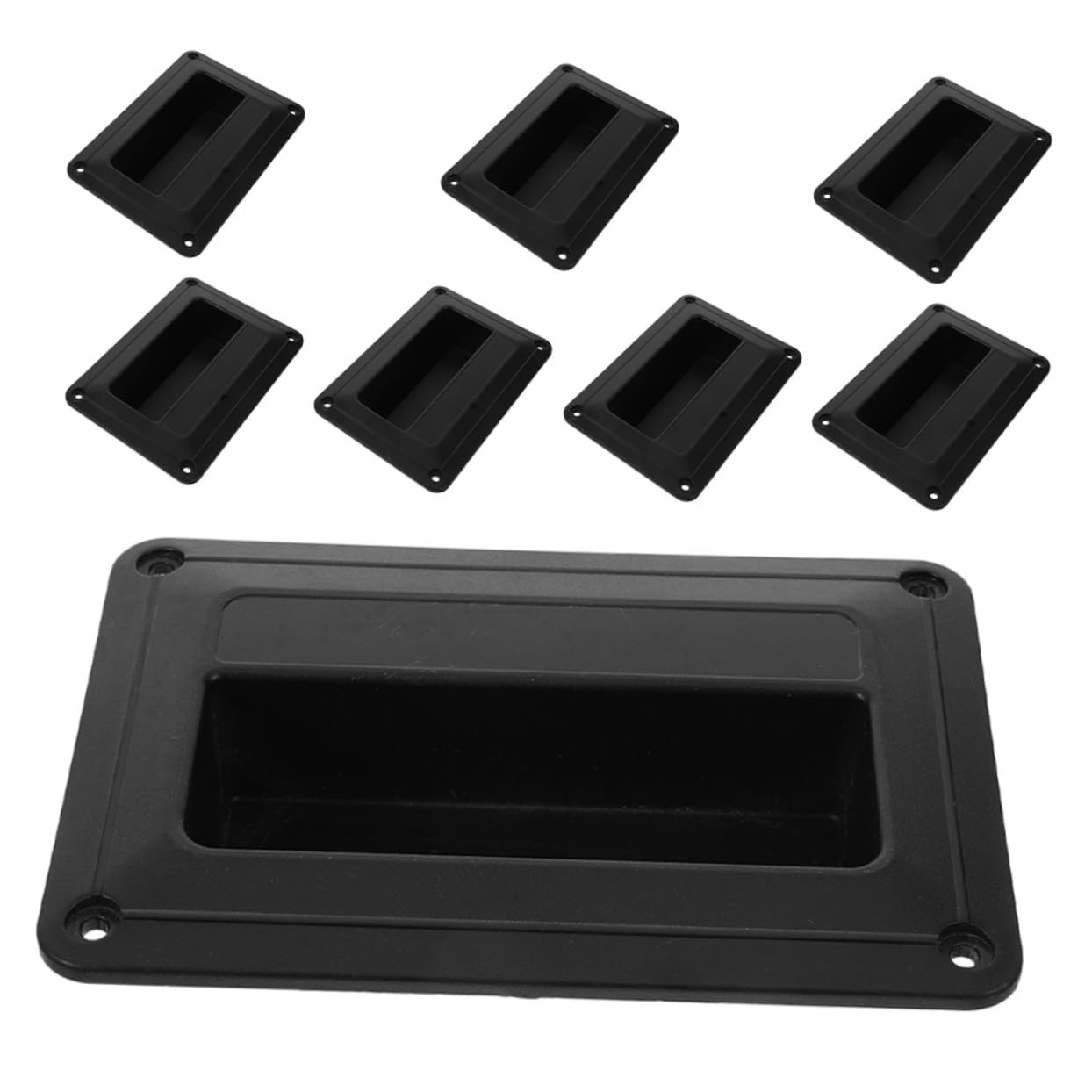 Hemoton 8pcs Speaker Handle Replacement Comfortable Plastic Side Handles for Easy Carrying Fits Speakers and More for Garage Doors and Fences Simple Installation