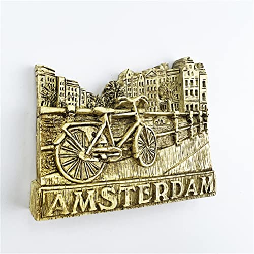 Imán decorativo para nevera Amsterdam Netherlands miniatura 3
