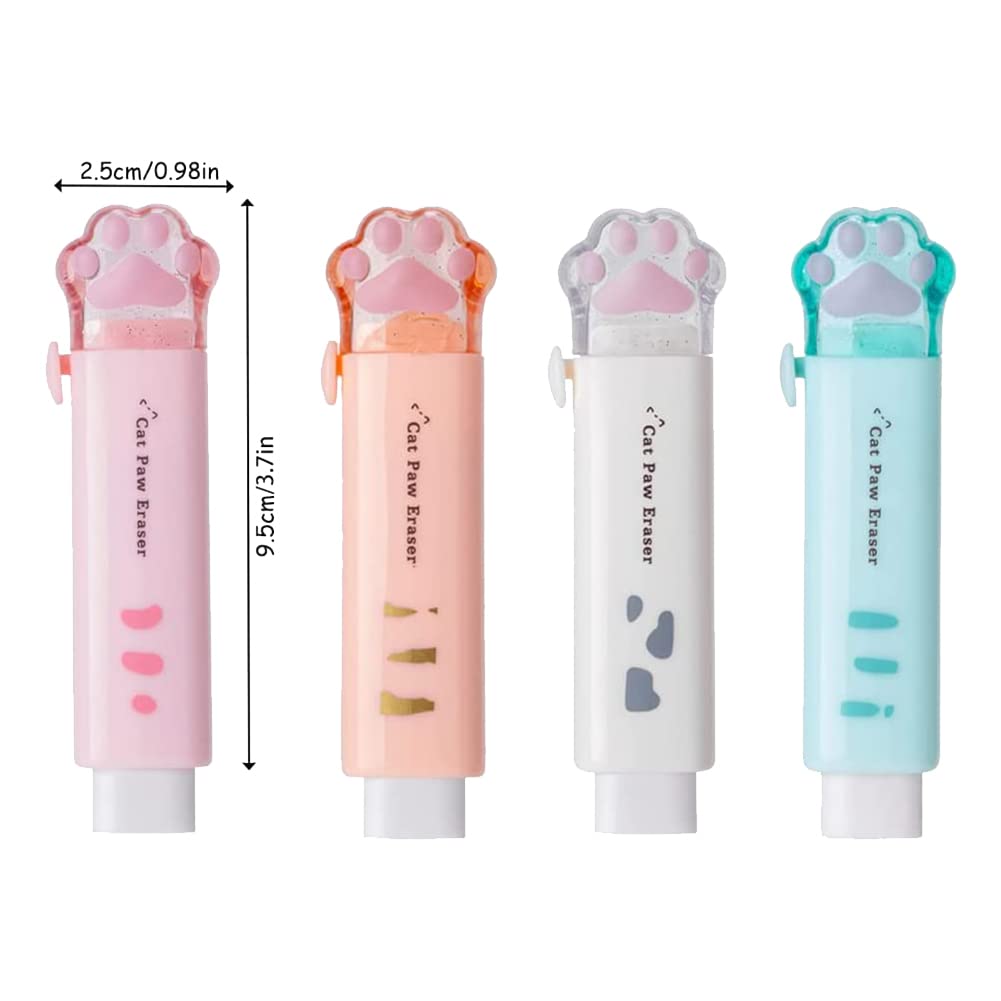 SRunDe 20 Pièces Gommes Rétractables Kawaii Mignonnes - Petits Cadeaux Anniversaire Enfants