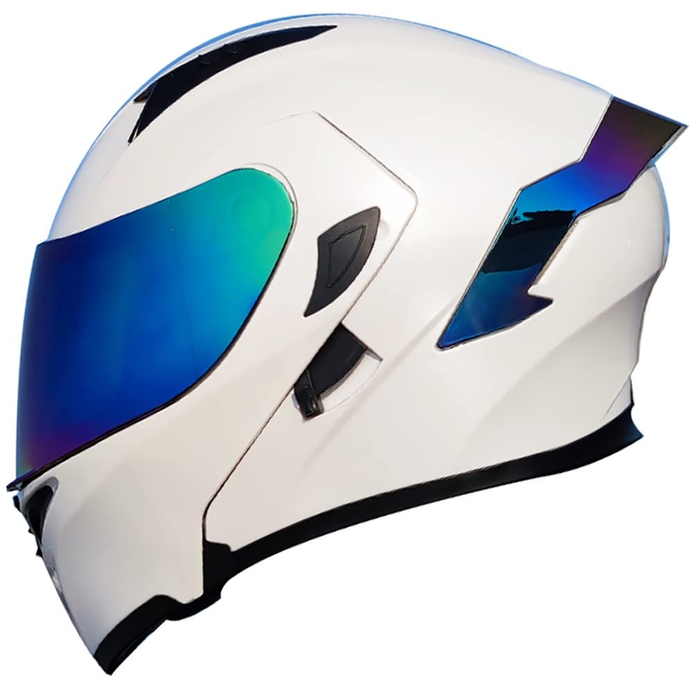 Byroads Men's E Flip Up Front Motorcycl Helmet Dot/Ec Approved Lightweight Motorbik Scooter Street Bik Crash Modular Helmet Motorcross Helmets For Wo