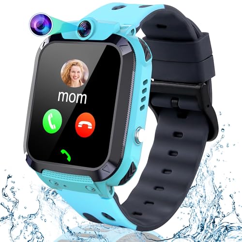 Puhiuyoi Reloj Inteligente Niño GPS, Smartwatch Niño con Bidireccional Llamada,...