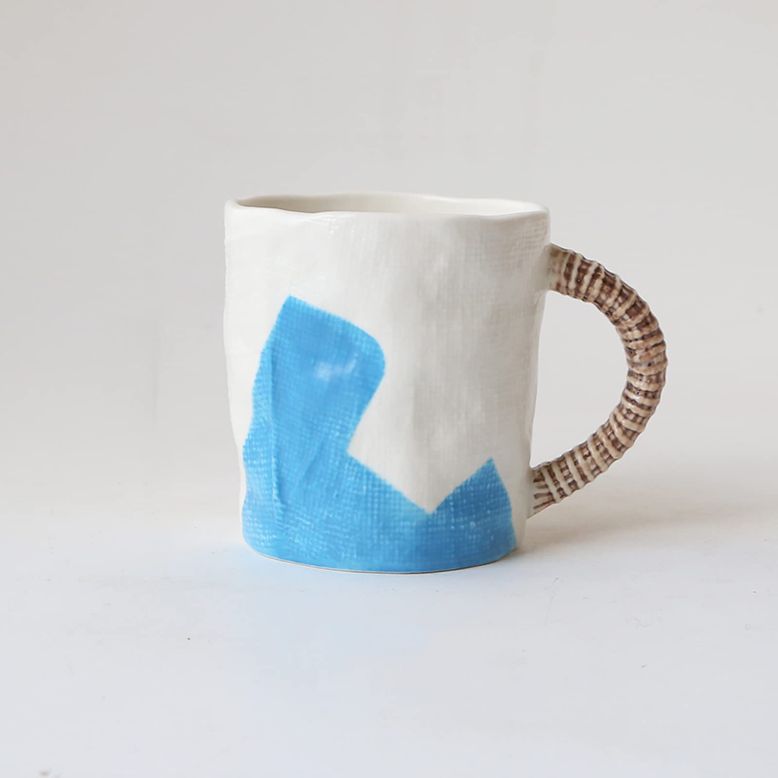 Tazza da caffè in ceramica Tazza da tè blu Tazza da caffè in ceramica artigianale Tazza regalo per ufficio e casa