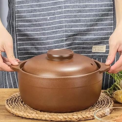 Olla de barro resistente a altas temperaturas para sopas y gachas 4