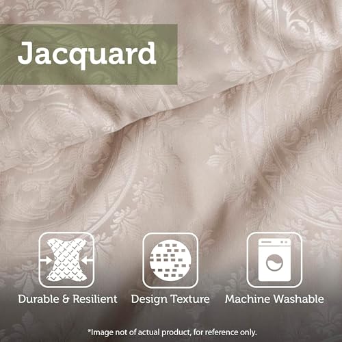 Madison Park Signature Cozy Comforter Set - All Season Bedding Combo Filled Insert and Removable Duvet Cover, Shams, Decorative Pillows, King (110 in x 96 in), Geometric Grey 10 Piece