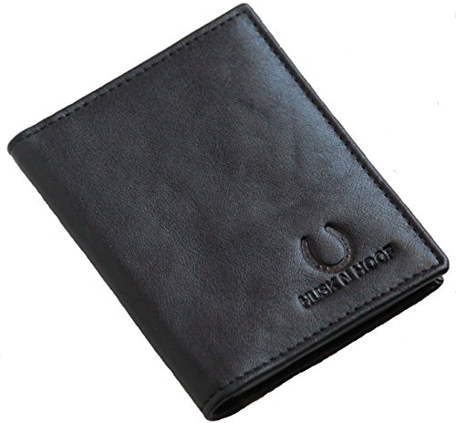 RFID Protected Leather Credit Card Holder Wallet for Men Women Black2