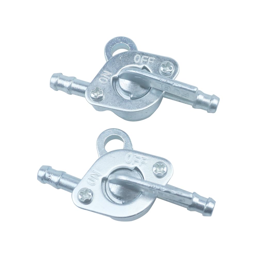 2-Pack Inline Fuel Tank Tap Valve – On/Off Petcock Switch For 50cc-110cc Mini Bikes, Dirt Bikes, Scooters & Go Karts