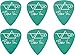 Ibanez B1000SVGR Steve Vai Signature Picks 6 Pack, Green