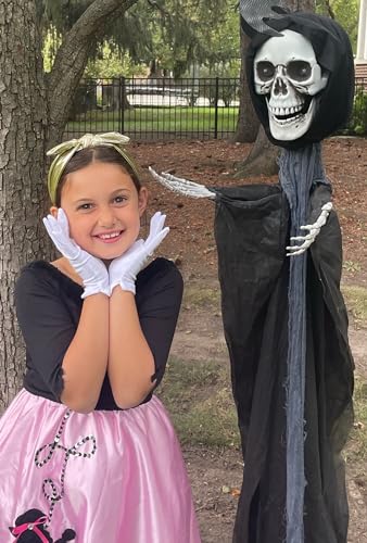 N'Ice Caps Women & Girls White Stretch Gloves for Themed Dress Occasions Children Kids4