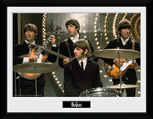 1art1 The Beatles Poster Live Affiche Encadrée Pour Fans Et Passionnés| Images Murales | Dans Un Cadre Photo 40×30 cm - Les Beatles, Paul McCartney, John Lennon, RIngo Starr, George Harrison 1art1 The Beatles Poster Live Affiche Encadrée Pour Fans Et Passionnés| Images Murales | Dans Un Cadre Photo 40x30 cm