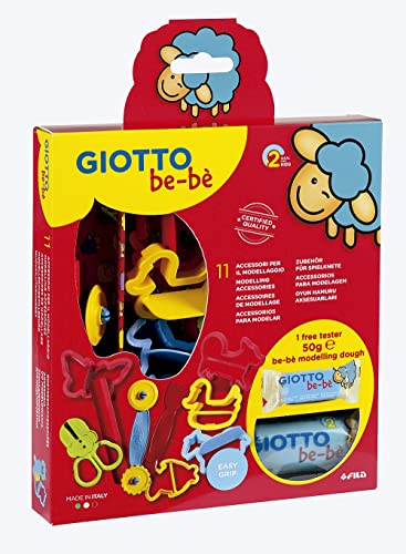 Giotto Be-Bè Set Accesorios Pasta Para Jugar 10 unidades + Tester Cover