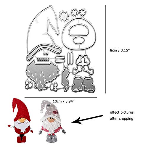 4 forme di Natale fustelle, Albero di Natale Babbo...