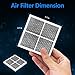 LT120F Refrigerator Air Filter Replacement for LG LT120F Kenmore Elite 46-9918 469918 9918 Replaces ADQ73214402 ADQ73214403 ADQ73214404-3 Pack