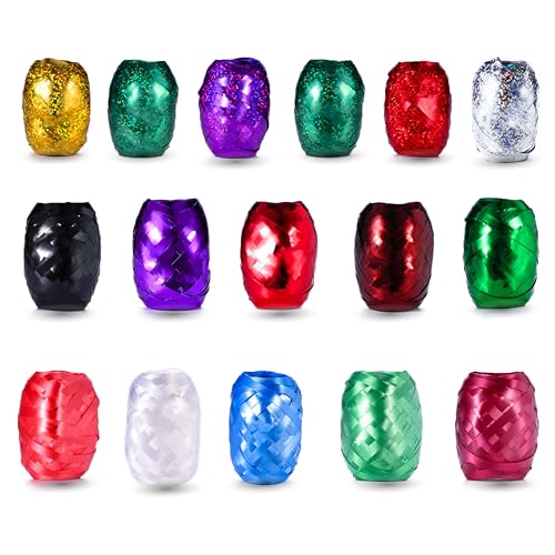 18x Geschenkband Kräuselband Ringelband Set je 20 Meter Rolle - Geschenk...