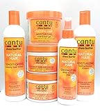 Cantu Shea Butter For Natural Hair Jumbo Combo (Hair Lotion, Curl Cream, Shine Mist, Coconut Creme, Twist Gel, Deep Treatment)