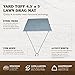 Yard Tuff 455TBDM ATV/UTV 5 Feet by 4.5 Feet Zinc and Steel Field Surface Leveling Drag Mat with Tow Chain and Tow Ring for Lawn, Silver