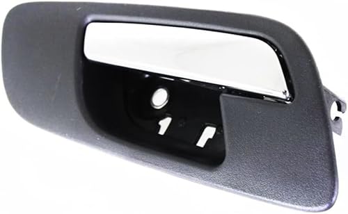 Miniatura 7 de Para Chevy Tahoe Manija de puerta interior delantera lado del conductor bisel negro con palanca cromada 2007-2014  Trim todos los submodelos