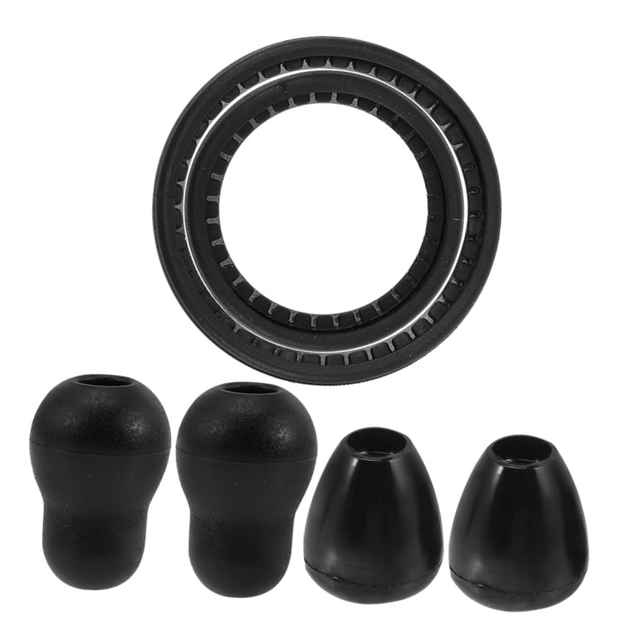 ULTECHNOVO 10 Juegos Accesorios para estetoscopios para los auricular enchufe de oído oidos earbuds reemplazo cubierta de campana Educación física Black