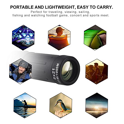 Monoculaire portable 8X Joyzan compact grand angle pour observation de la faune - 7