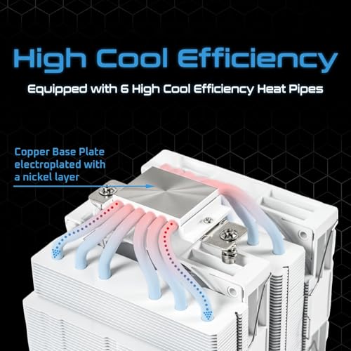 Image of MICRO CENTER CPU Air Coolor Combo - AMD Ryzen 5 7600X Desktop Processor with KINGCOOL Iron Wind 120mm ARGB CPU Air Cooler White