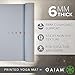 Gaiam Yoga Mat - Premium 6mm Print Extra Thick Non Slip Exercise & Fitness Mat for All Types of Yoga, Pilates & Floor Workouts - Violet Vision