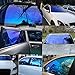 ASENDIWAY Chameleon Window Tint Film for Cars, Car Window Tint Dark Blue Solar Protection Film Scratch Resistant 65% VLT Windshield Sun Shade Heat & UV Block