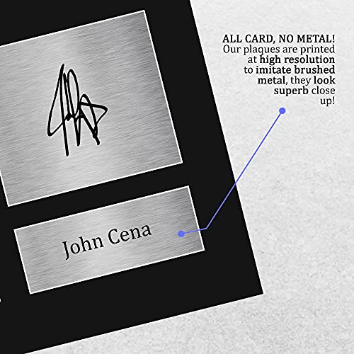 HWC Trading John Cena Wrestling Gifts Printed Signed Autograph Picture for WWE & WWF Memorabilia Fans - US Letter