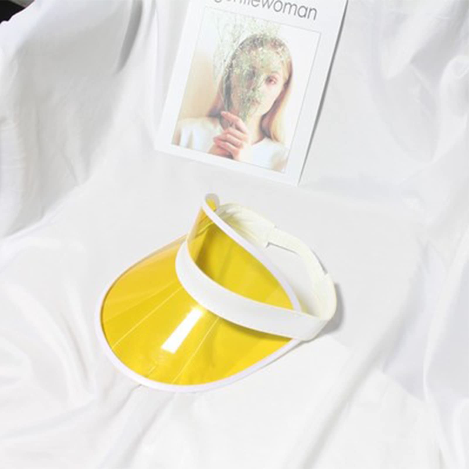 10 Pièces Chapeaux Transparent Plastique, Casquette de Tennis de Plage, Chapeau de Soleil avec visière de Soleil Transparent, pour Golf Baseball Tennis Beach Party