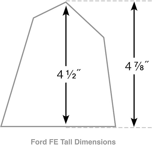 Miniatura 7 de Compatible con Ford FE Tall Shelby Valve Covers  Pulido  Aluminio fundido  Ansen USA
