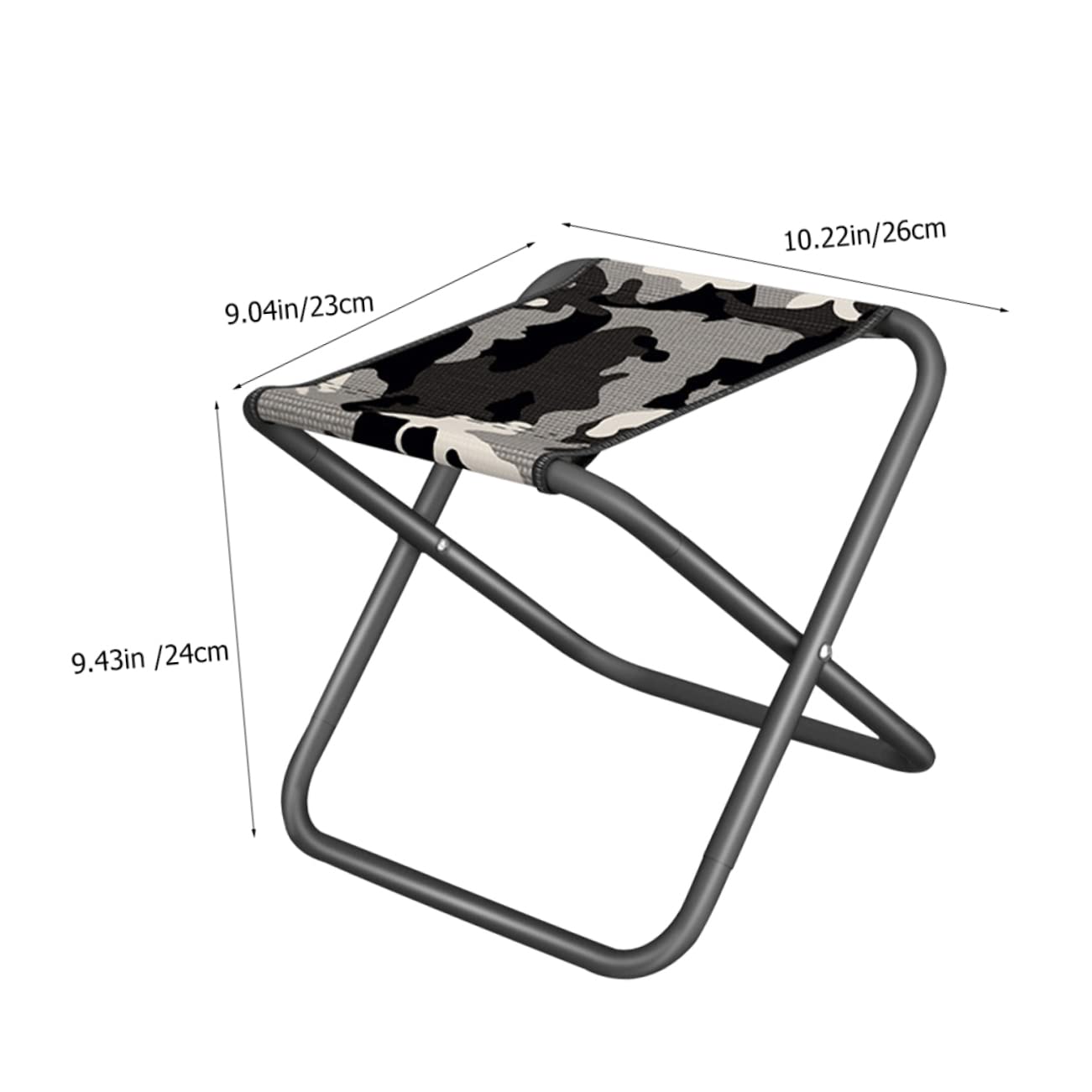 HONMEET Portable Folding Stool for Adults Multi Function Camping Chair with Thick Design Lightweight and Durable for Fishing Hiking Travel and Outdoor Activities