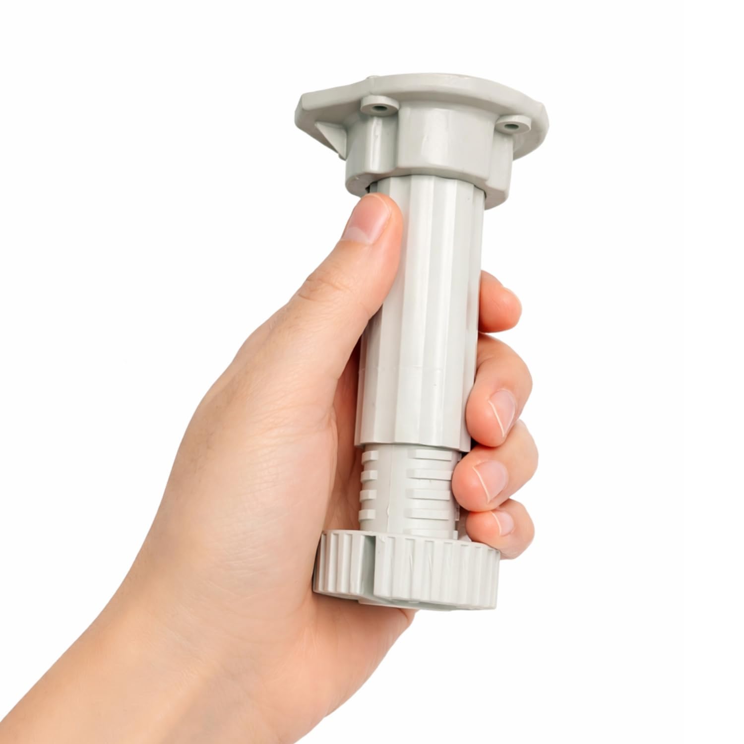 Ayarlanabilir 1 Adet (10+2 cm) Plastik Ayak Dolap Mobilya Tezgah Yükseltici Yükseltme Ayağı GRİ